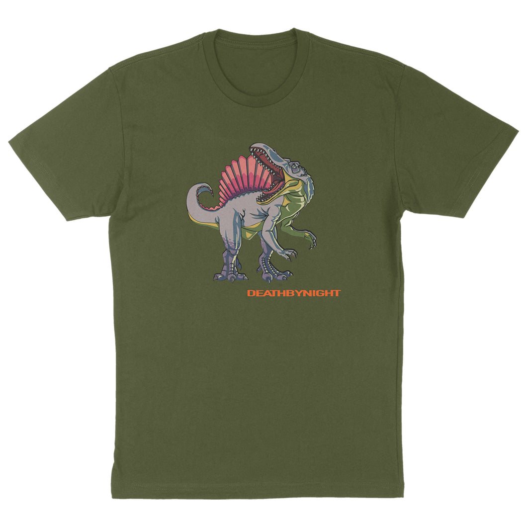Death By Night Dino Tee Green